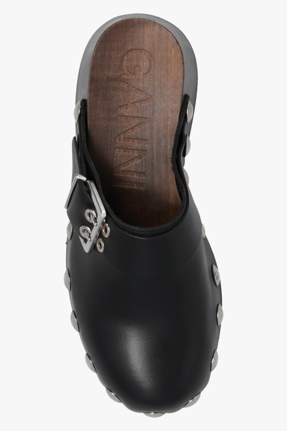 ☆送料・関税込☆GANNI★STUDDED LEATHER MULE★ Leather mules & clogs Ganni Black size 40 EU in Leather